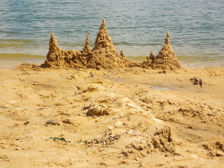 sand castle on the beach