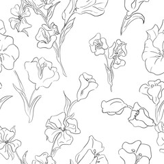 Fototapeta premium seamless floral pattern and repeated design