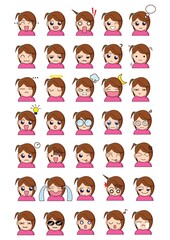 girl face expression