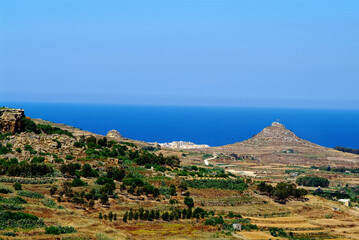 Malta: View Of Gozo suburban district In Malta