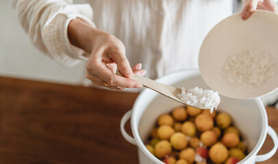 Process of making pickled plum