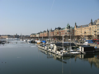 Port of Stockholm in Sweden.  