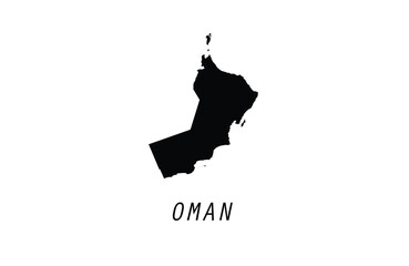 Oman map vector illustration