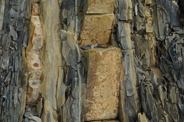 Rock layers - a colorful formations of rocks stacked over the hundreds of years. Interesting...