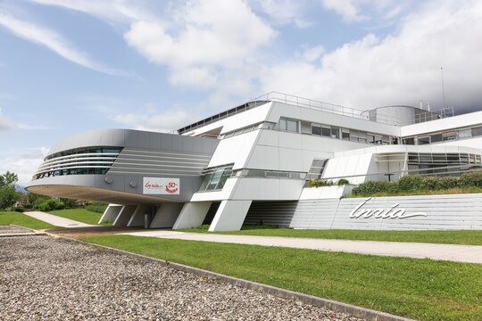 Grenoble, France - June 15, 2019: INRIA office building. The National Institute for Research in Computer Science and Automation (Inria) is a French national research institution