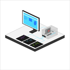 Diagram of code compiler for display in graphic user interface.