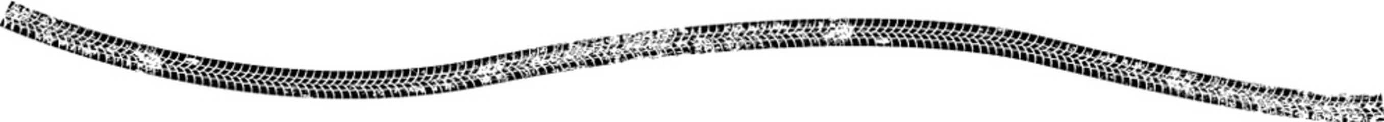 Vector Print Textured Tire Track . Design Element .Bike thread silhouette