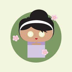 eyes treatment with cucumber