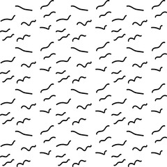 Pattern black line. Pattern worm. Vector pattern.