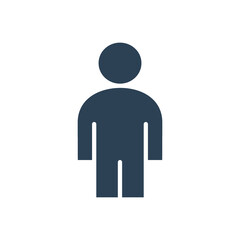 User profile colored icon. Man profile, employee symbol