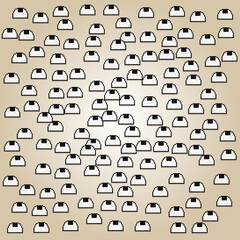 rice ball pattern background. 