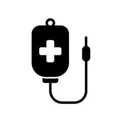 blood bag - infuse icon vector design template