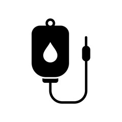 blood bag - infuse icon vector design template