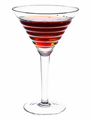 Cocktail cosmopoliten isolated on white background. Vector