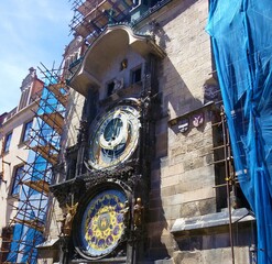 An old clock in Prague