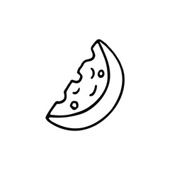 Cheese slice doodle. piece of cheese in doodle style, hand drawn.hand drawn cheese.hand drawn slice of cheese logo, icon, card, sign, label, banner, poster