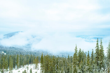 Beautiful mountain landscape on a sunny warm day