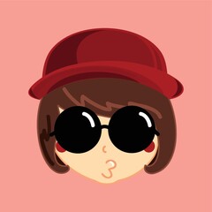girl with sunglasses