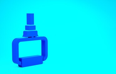 Blue TPX loop training equipment icon isolated on blue background. Sport equipment. Minimalism concept. 3d illustration 3D render.