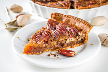 Homemade pecan pie