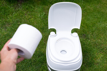 Bio portable camping toilet
