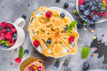 Halloween kids funny pancakes