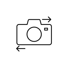 Camera icon. Photography symbol modern, simple, vector, icon for website design, mobile app, ui. Vector Illustration