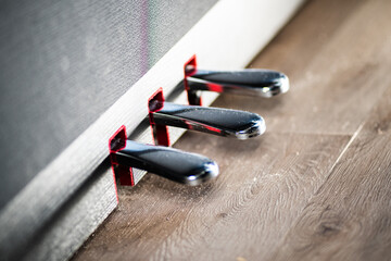 shoes piano pedals with wood floor