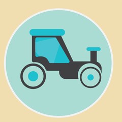 vintage farm tractor