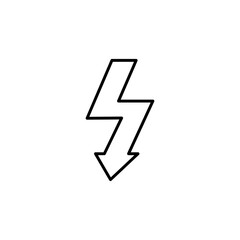Fototapeta premium Flash icon. Lightning symbol modern, simple, vector, icon for website design, mobile app, ui. Vector Illustration