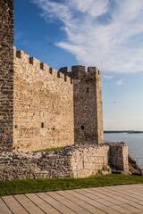 Fototapeta premium Cultural Heritage, Medieval Ram Fortress, old Ottoman fortress, border fortification situated on the banks of Danube river, eastern Serbia, Europe