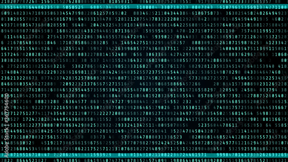 Poster Digital Number Technology Computing Running Developer Program Code Illustration Background.