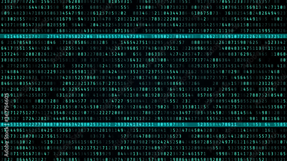 Poster Digital Number Technology Computing Running Developer Program Code Illustration Background.