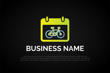 Bike Calendar Logo Template