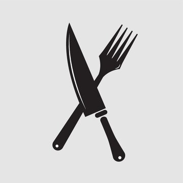 recommend clip art: silhouette of knife and fork
