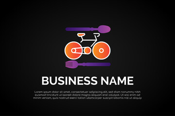 Bike Restaurant Logo Template
