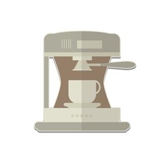 coffee maker with cup