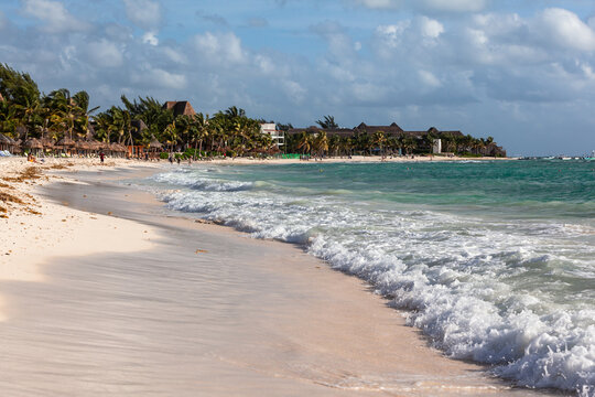 Turquoise Caribbean Sea, Rivera Maya White Sand Beach