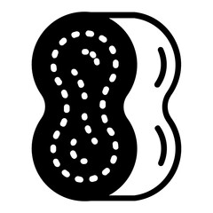 Washing mitt Concept, Decitex thread fabric for cleaning sensitive surfaces vector Color Icon Design, Carwash & Detail Center equipment on white background. Microfiber Towel for Car Detailer Concept, 