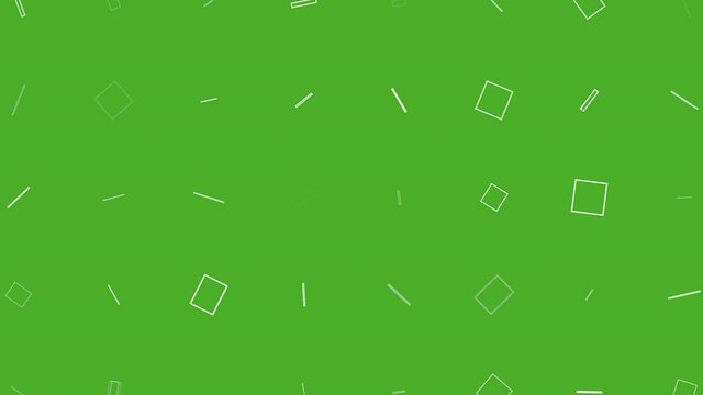 green background soft color square shape rotating scale upp and down decorative minimal design