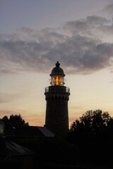 lighthouse at sunset