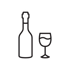 Wine icon vector illustration.
