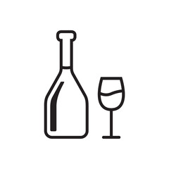 Wine icon vector illustration.