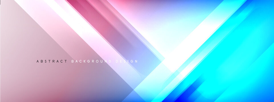 Motion concept neon shiny lines on liquid color gradients abstract backgrounds. Dynamic shadows and lights templates for text