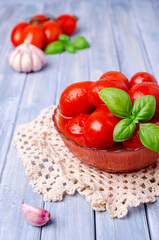 Canned tomatoes in their own juice