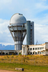 Fototapeta premium Tien Shan Astronomical Observatory, Ile-Alatau National Park, Assy Plateau, Almaty, Kazakhstan, Central Asia