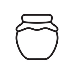 Honey jar icon vector illustration.