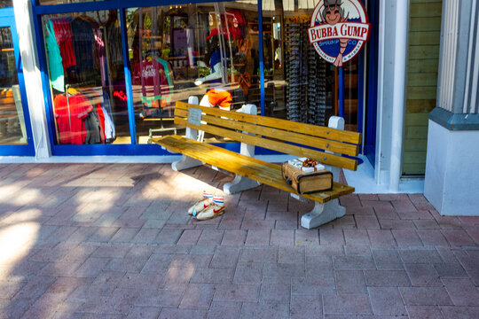 Miami, USA - November 30, 2019: A Bubba Gump shrimp company at Miami, USA