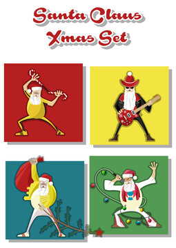 Santa Claus Characters, Various Roles - Singer, Fighter, Guitarist