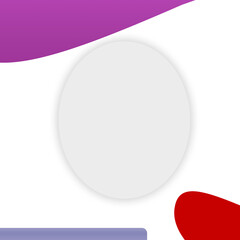 Empty White Circle On Modern Background Template-For Banner, Poster, Card & Social Media